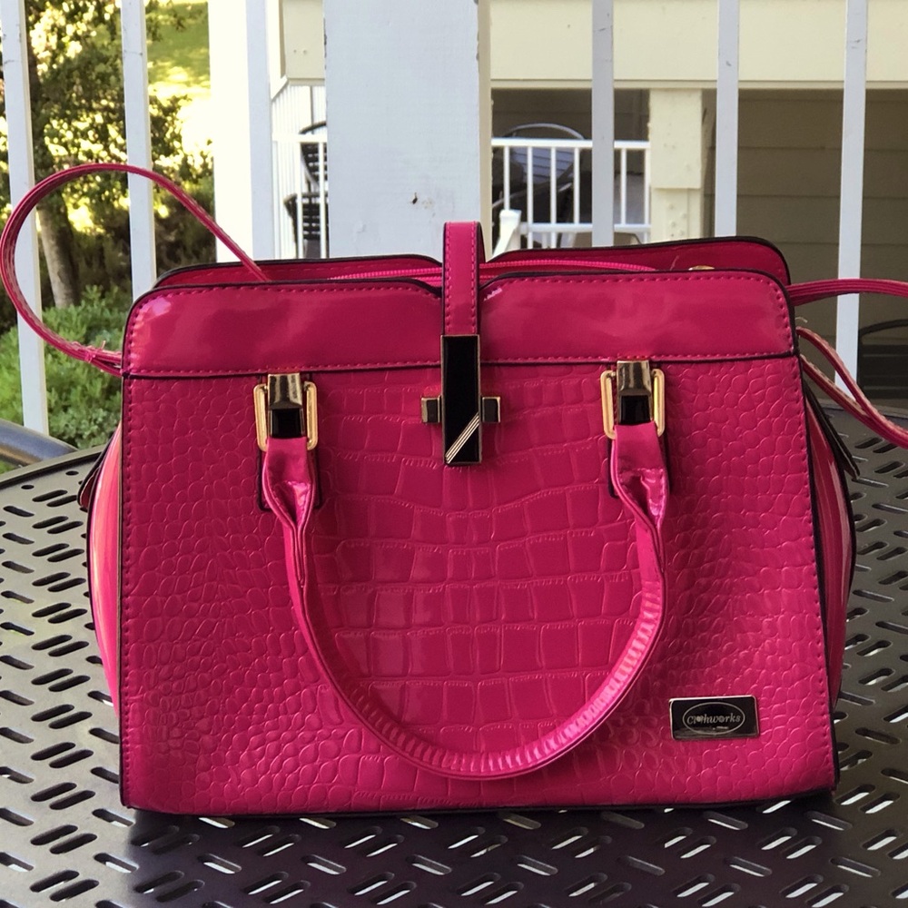 Clothworks Satchel Hot Pink
